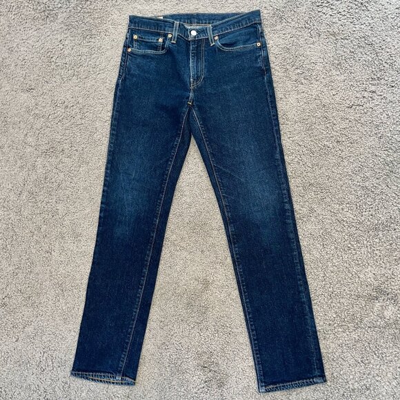 Levi's 511 Slim Fit Big E Dark Wash Jeans Men's W31 L32 - Excellent Condition - Picture 1 of 11